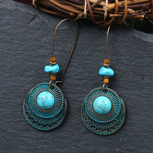 Pendientes de retazos casuales de moda