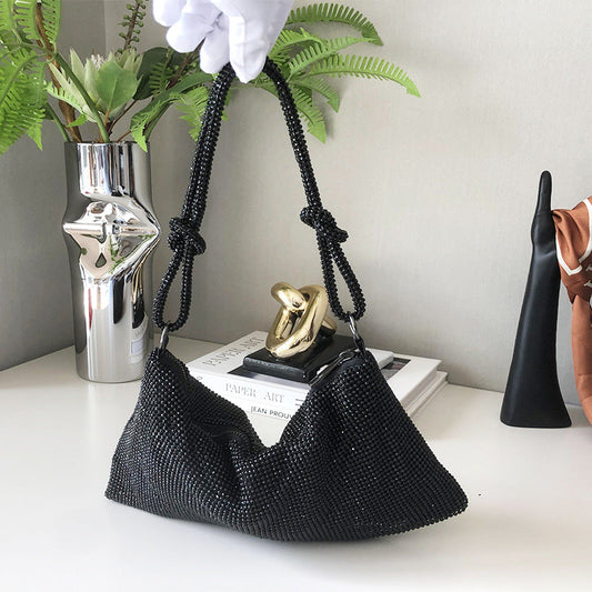 Bolsos de pedrería patchwork para fiestas diarias