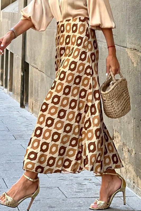 Pantalones Acampanados Estampados de Lunares Dulces