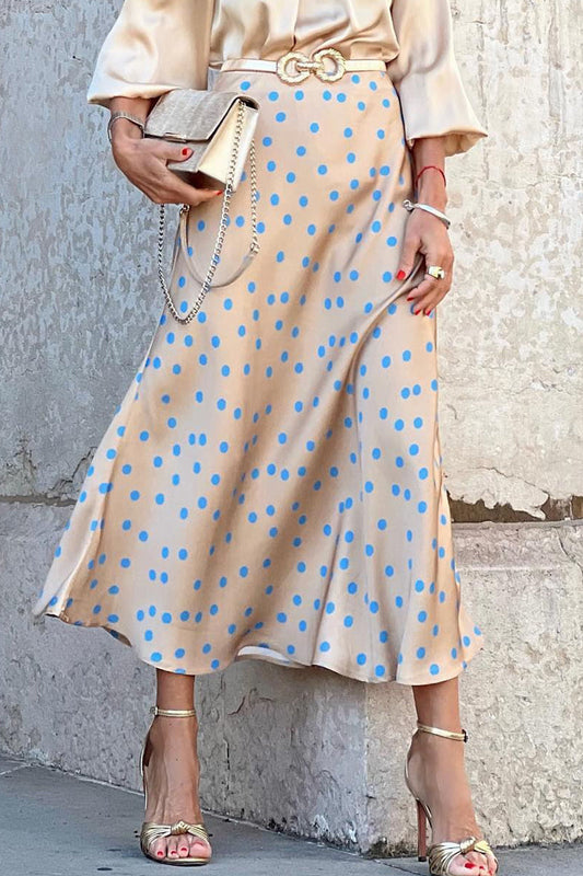 Pantalones Acampanados Estampados de Lunares Dulces