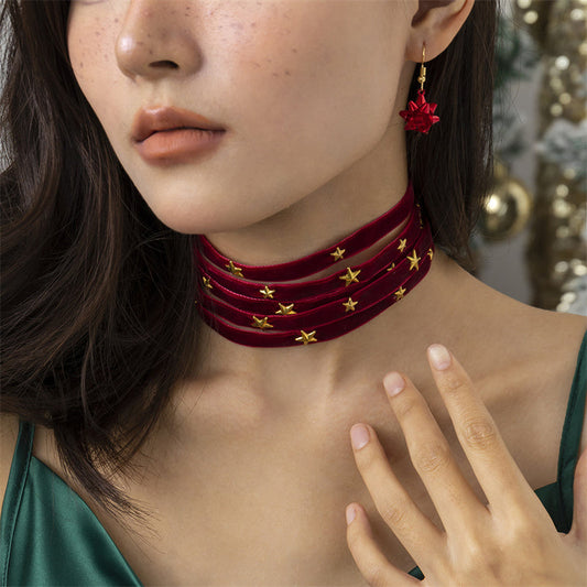 Collares de retazos de estrellas para fiestas diarias