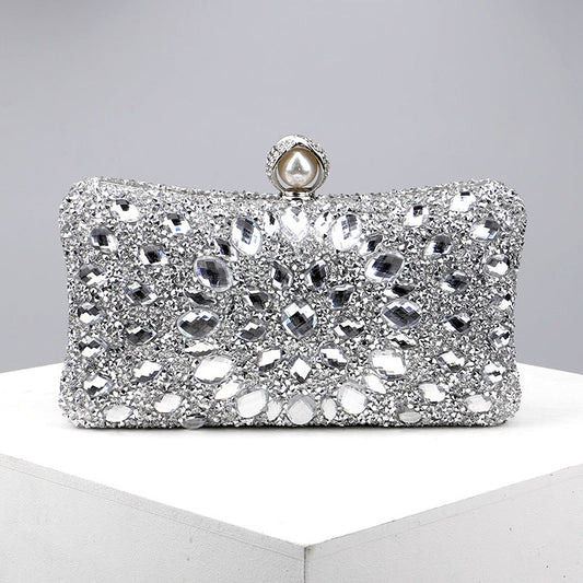 Bolsos casuales de retazos con cadenas y pedrería (8 colores)
