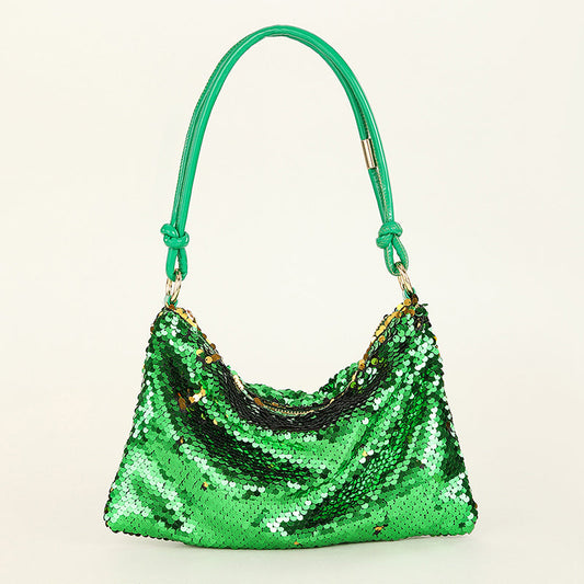 Bolsos casuales lisos con lentejuelas y parches (5 colores)