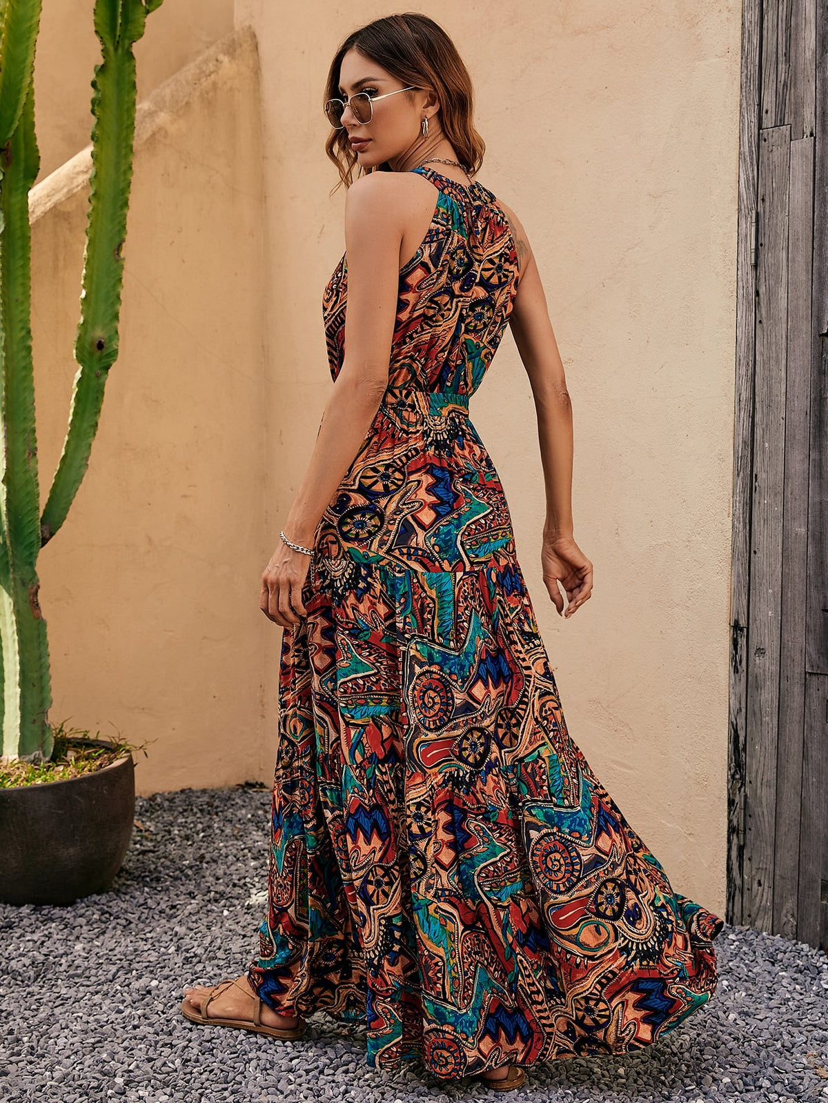 Belt Halter Dress
