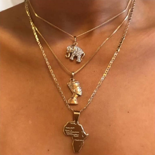 Collares casuales diarios sólidos con retales