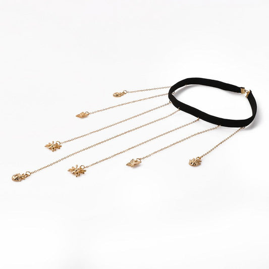 Accesorios de cadenas con parches de animales sensuales