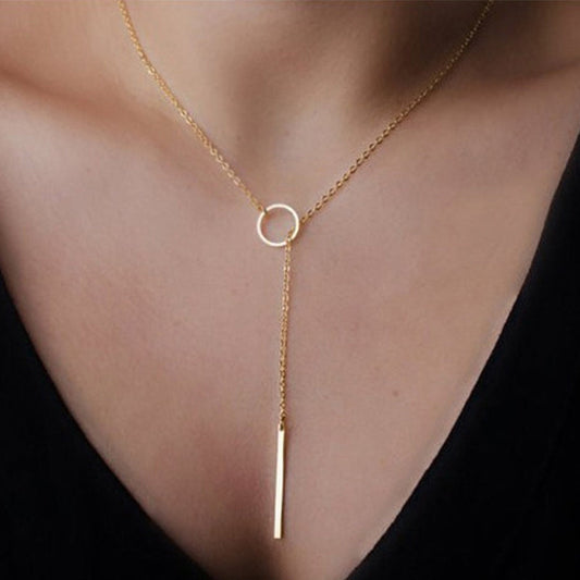 Collares informales geométricos de retazos para la calle