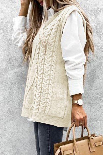 Oversized Vest Knit Sweaters Tank Pullover Fall Outfit