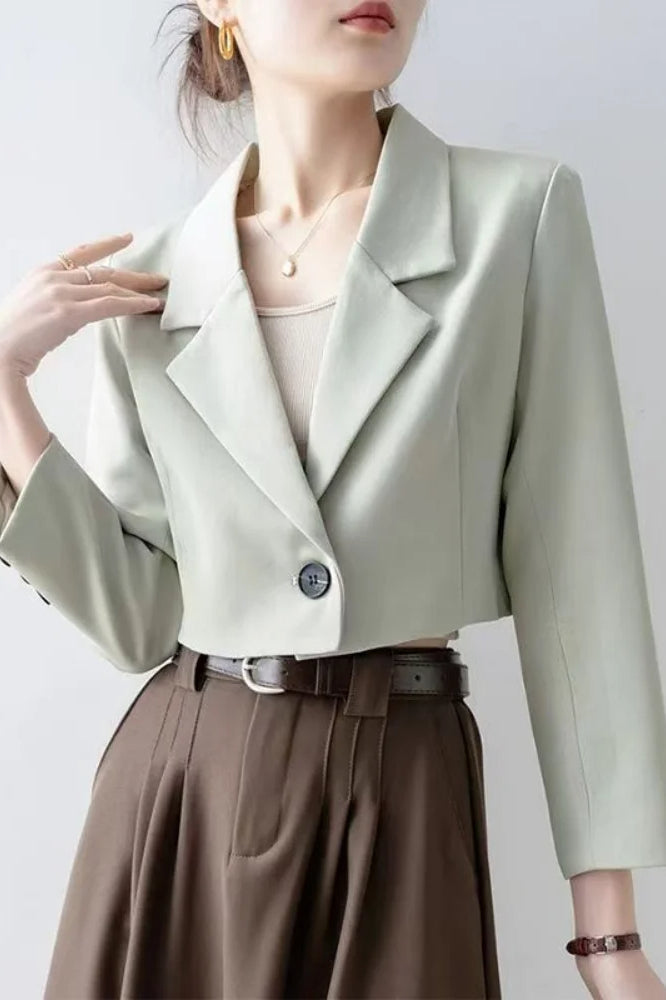 Chic Crop Top Blazer