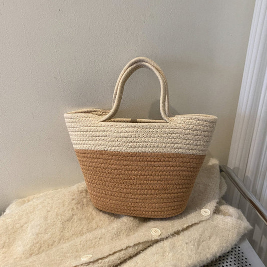 Bolsos informales con bloques de color en contraste