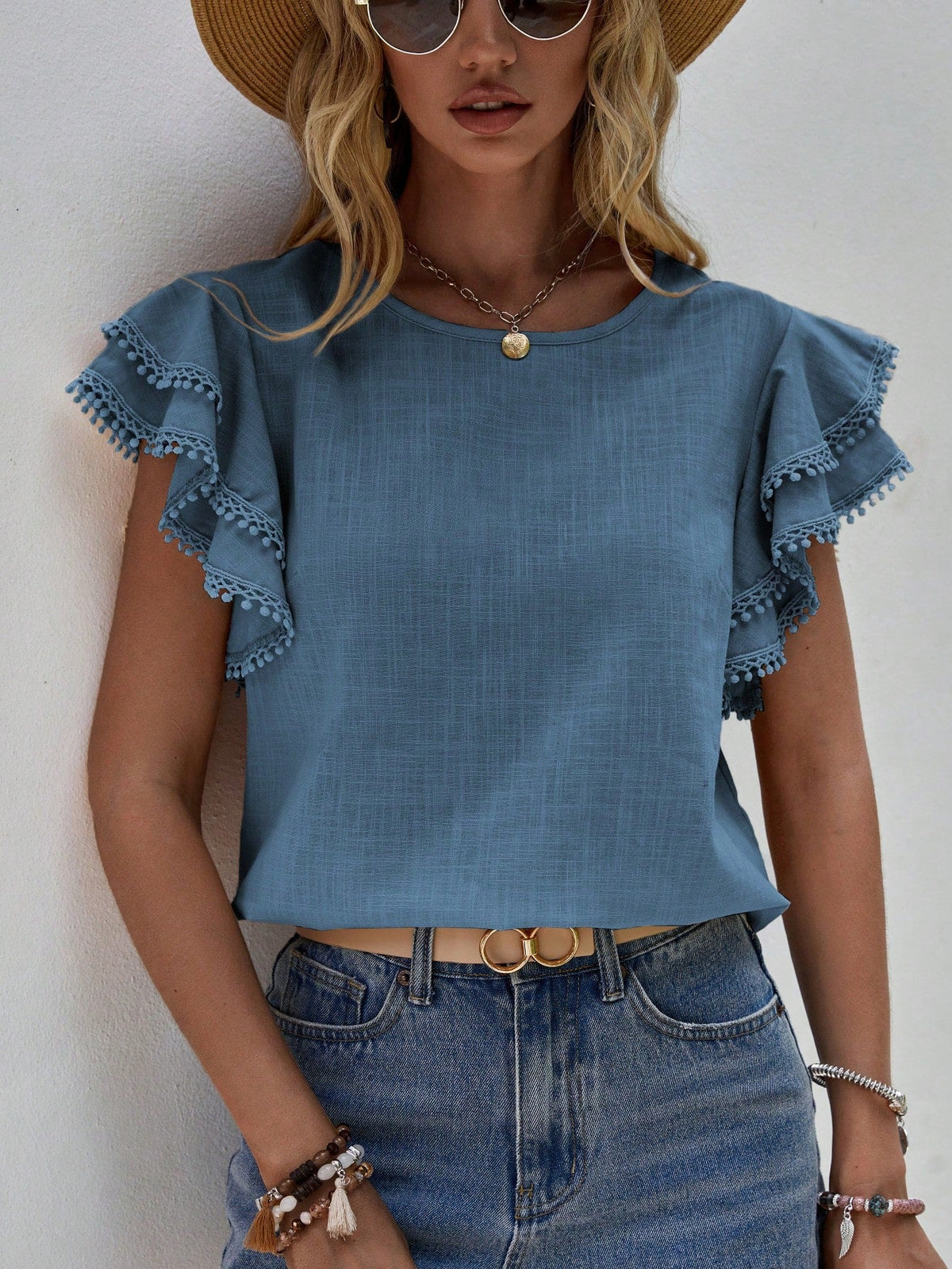 Butterfly Sleeve Blouse