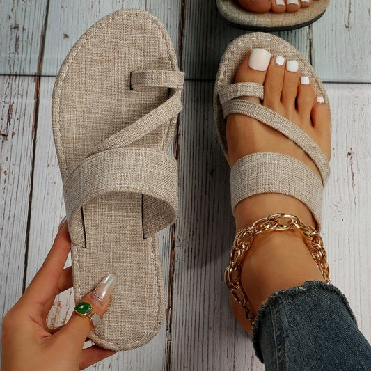 Zapatos cómodos casuales de retazos de color sólido redondos