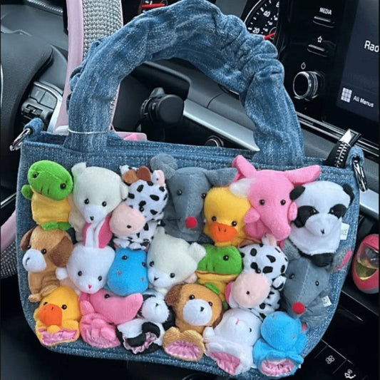 Bolsos informales de retazos con carácter