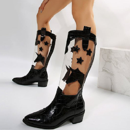 Zapatos casuales calados con retazos para salir