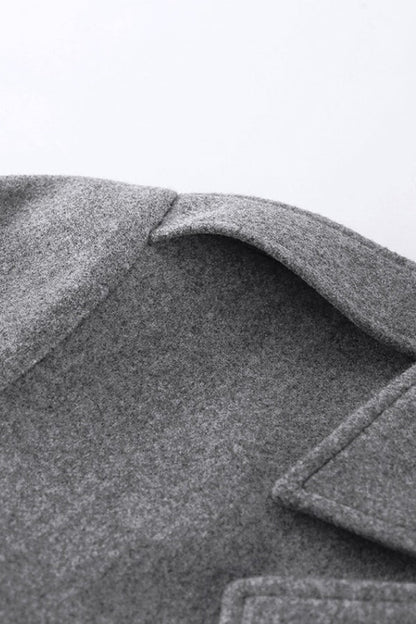 Elegant Mid-length Wool Blend Coat