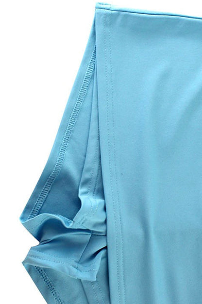 Letter Print Crop Top Bodycon Skort Set