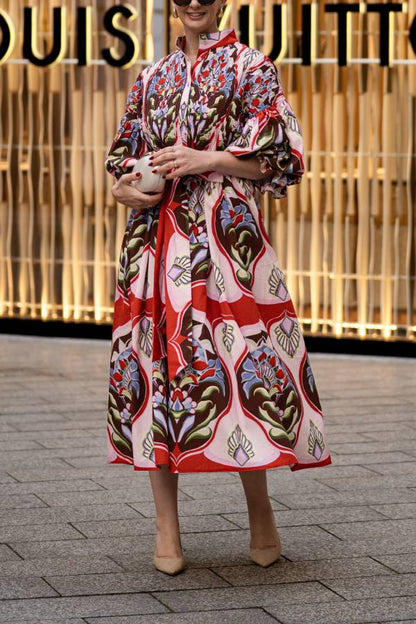 Dress Phoebe Print Red