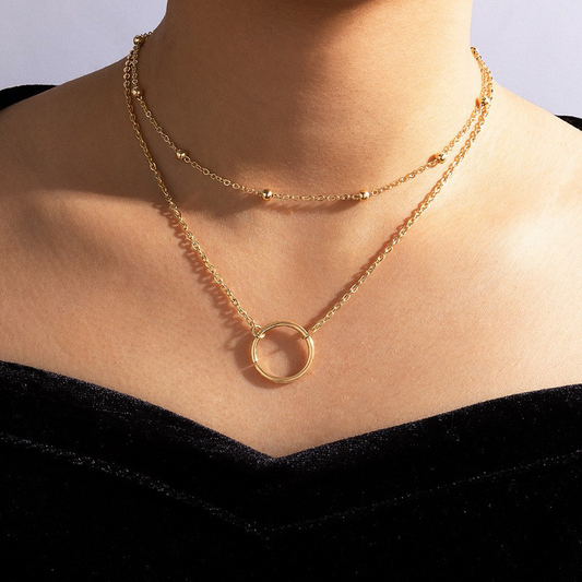 Collares de patchwork geométrico de estilo sencillo