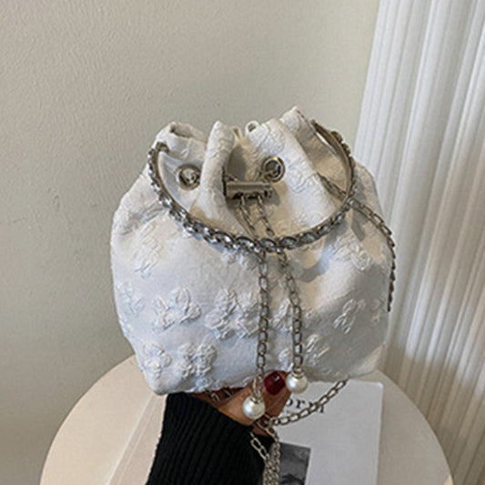 Bolsos casuales de cadena con retazos sólidos (4 colores)