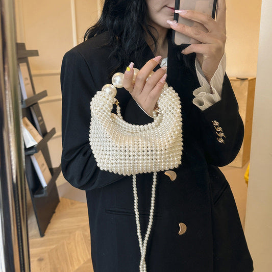 Bolsos de perlas con retazos sólidos Sweet Daily