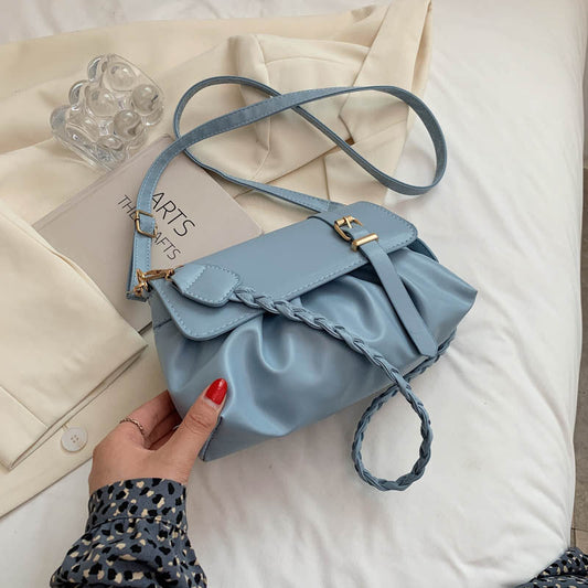 Bolsos Plegables con Decoración de Accesorios de Metal Sólido Sencillos Diariamente (5 Colores)