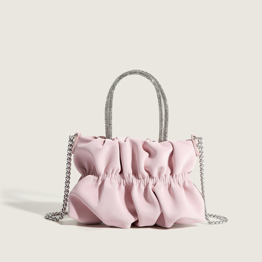 Bolsos plegables lisos Sweet Simplicity con cadenas (4 colores)