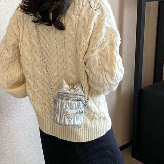 Bolsos con estampado de retazos y lazo diarios (5 colores)