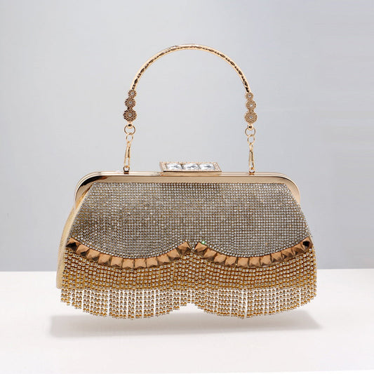 Bolsos con parches de borlas estilo callejero