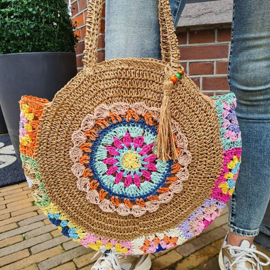 Bolsos Casuales de Uso Diario con Tejido de Retales