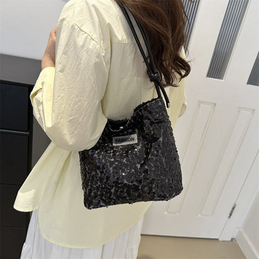 Bolsos diarios de lentejuelas sólidas