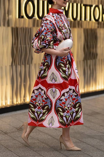 Dress Phoebe Print Red