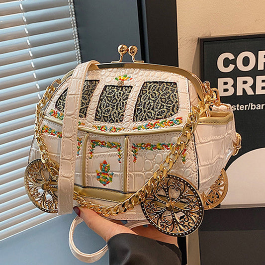 Bolsos casuales de patchwork con cadenas (3 colores)