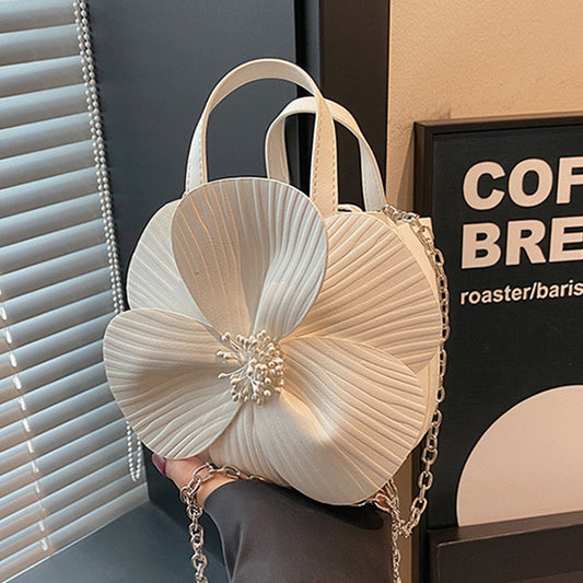 Bolsos informales de uso diario con parches de flores y cadenas (7 colores)