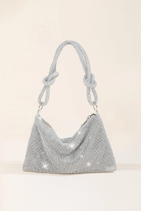 Bolsos de cremallera con perforación en caliente, color sólido, para uso diario
