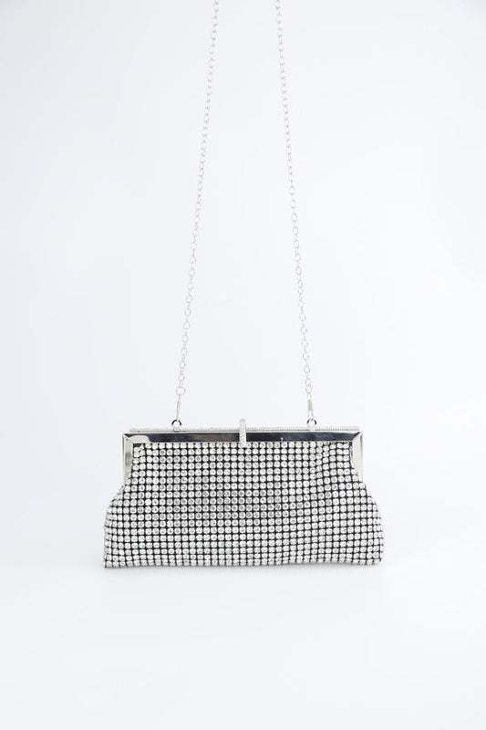 Bolsos Diarios Sólidos con Diamantes de Imitación