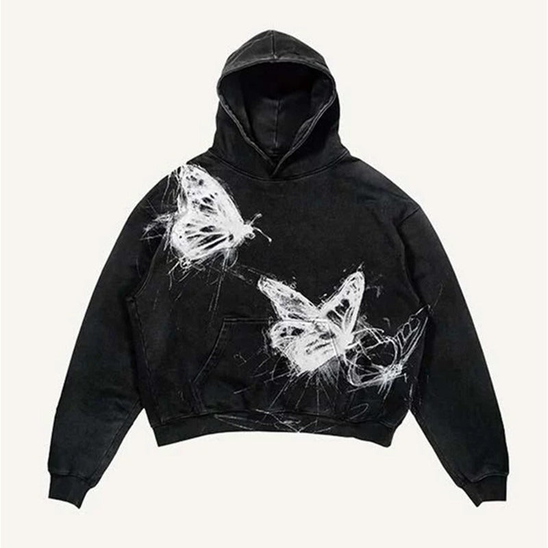 Graphic Print Oversized Hoodie