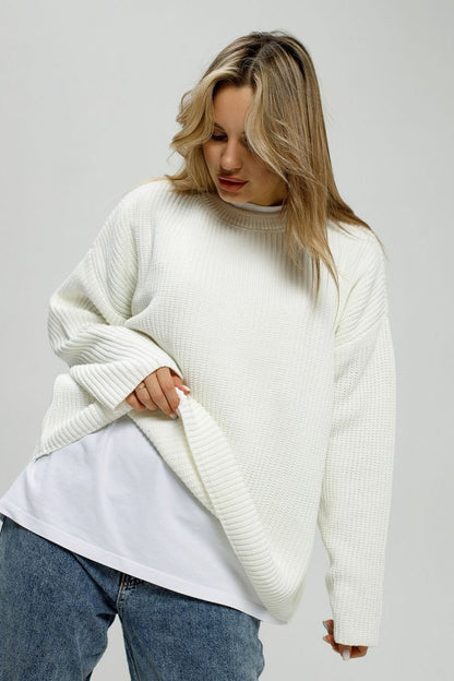 Loose Fit Pullover Knit Sweater