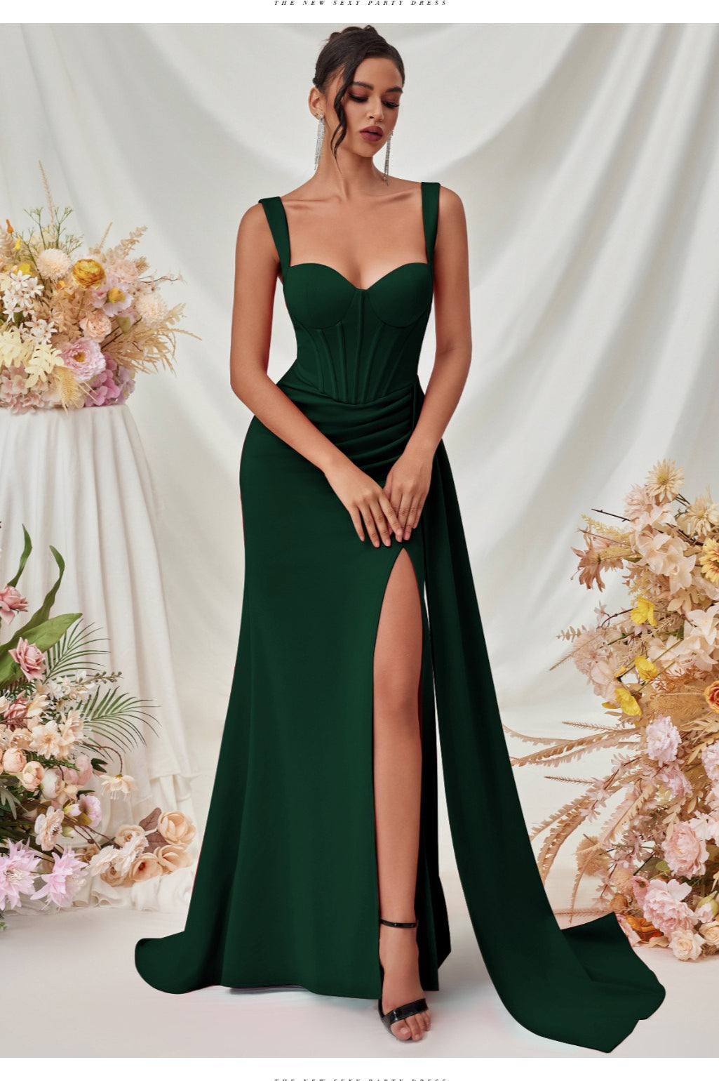 Sexy Bodycon Slit Maxi Party Dress