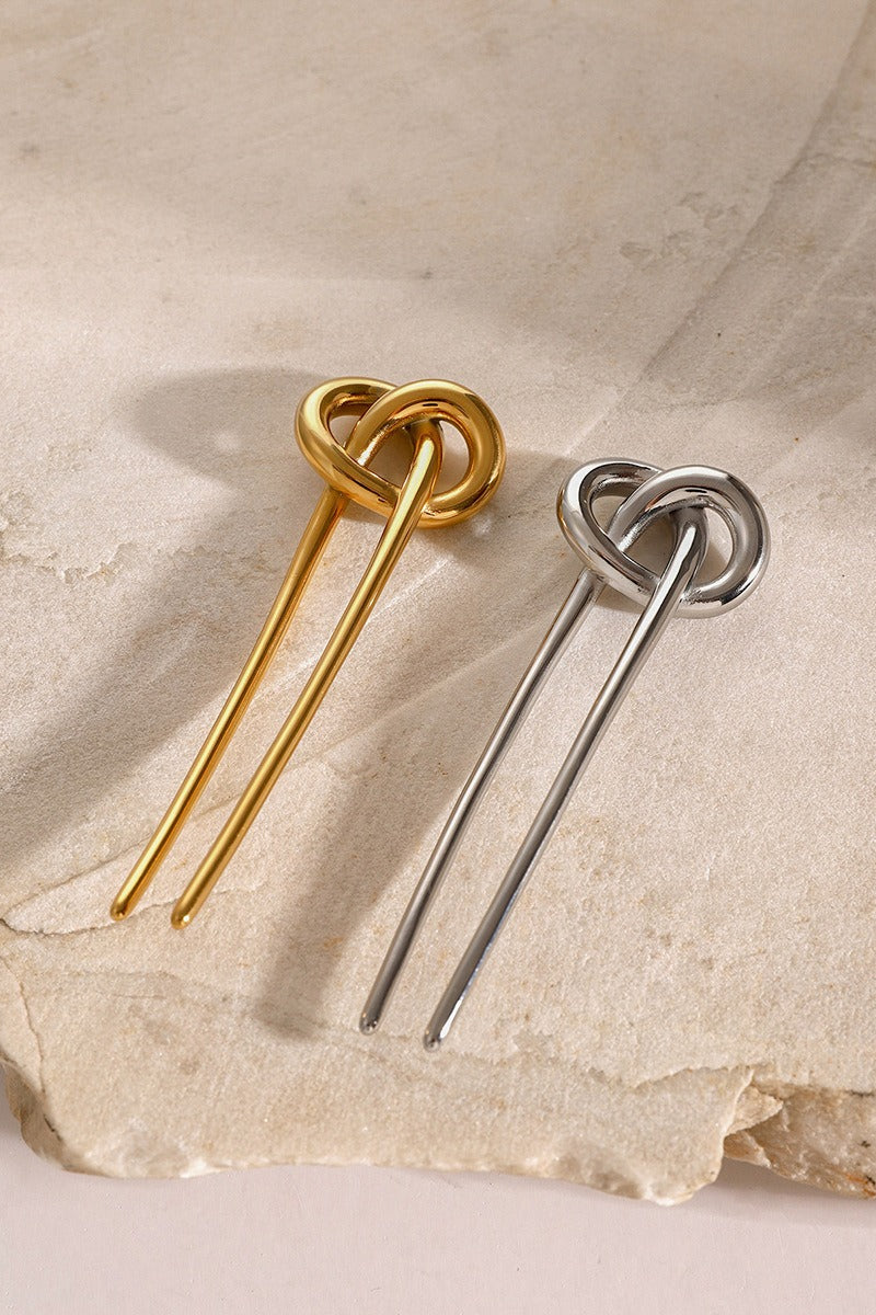 Elegant Polished Stainless Steel Hairpin