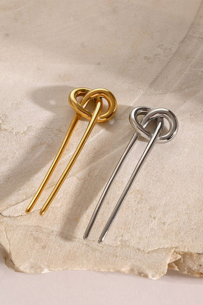 Elegant Polished Stainless Steel Hairpin