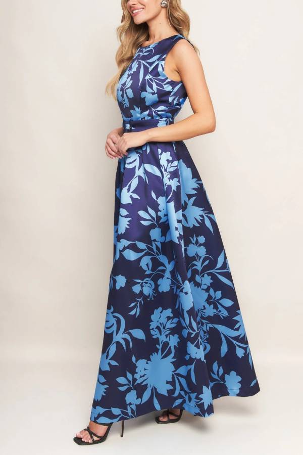 SAPPHIRE FLORAL MAXI DRESS
