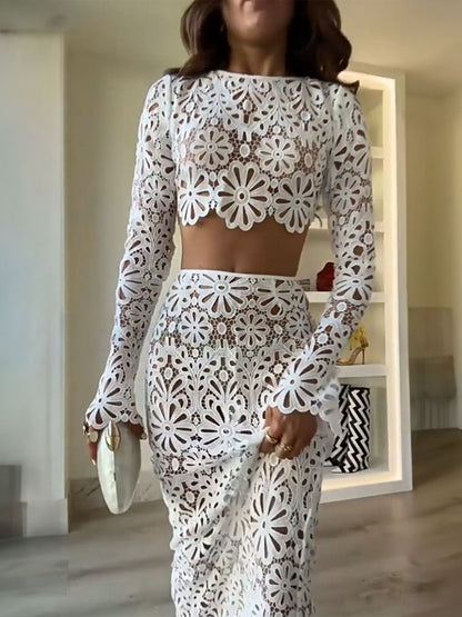 Petal Veil Luxe Lace Set
