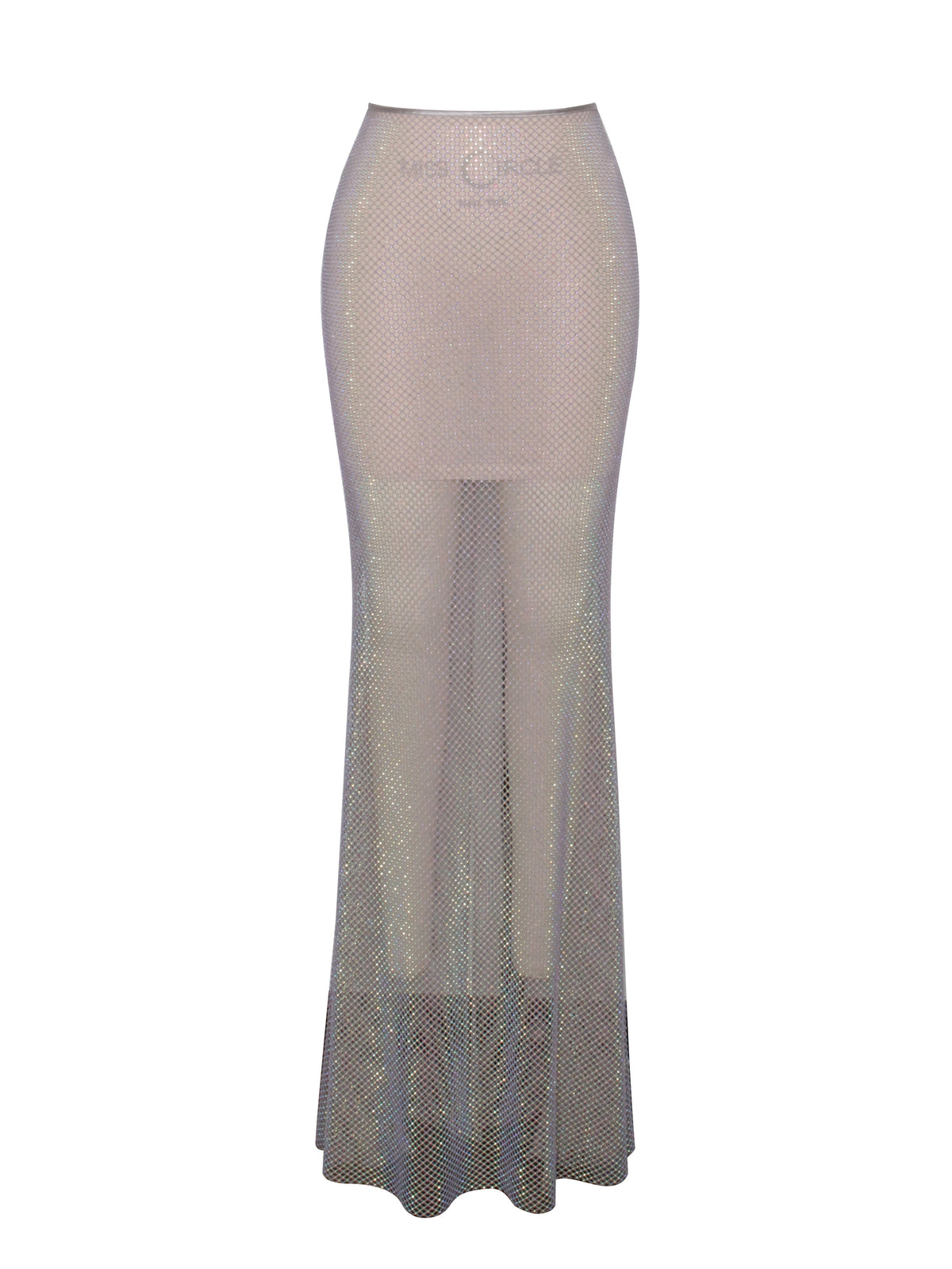 Gloria Mesh Stylish Rhinestone Maxi Skirt