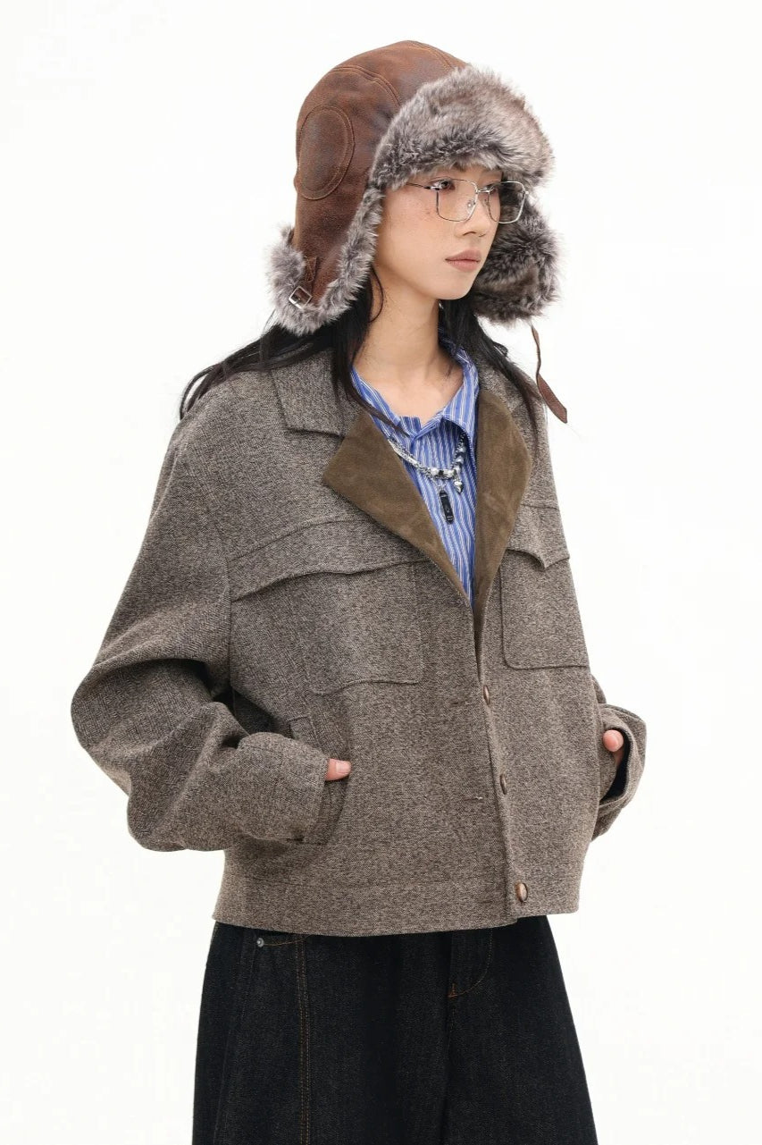 Elegant Cropped Short Jacket