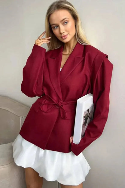 Elegant Turn-down Collar Blazer