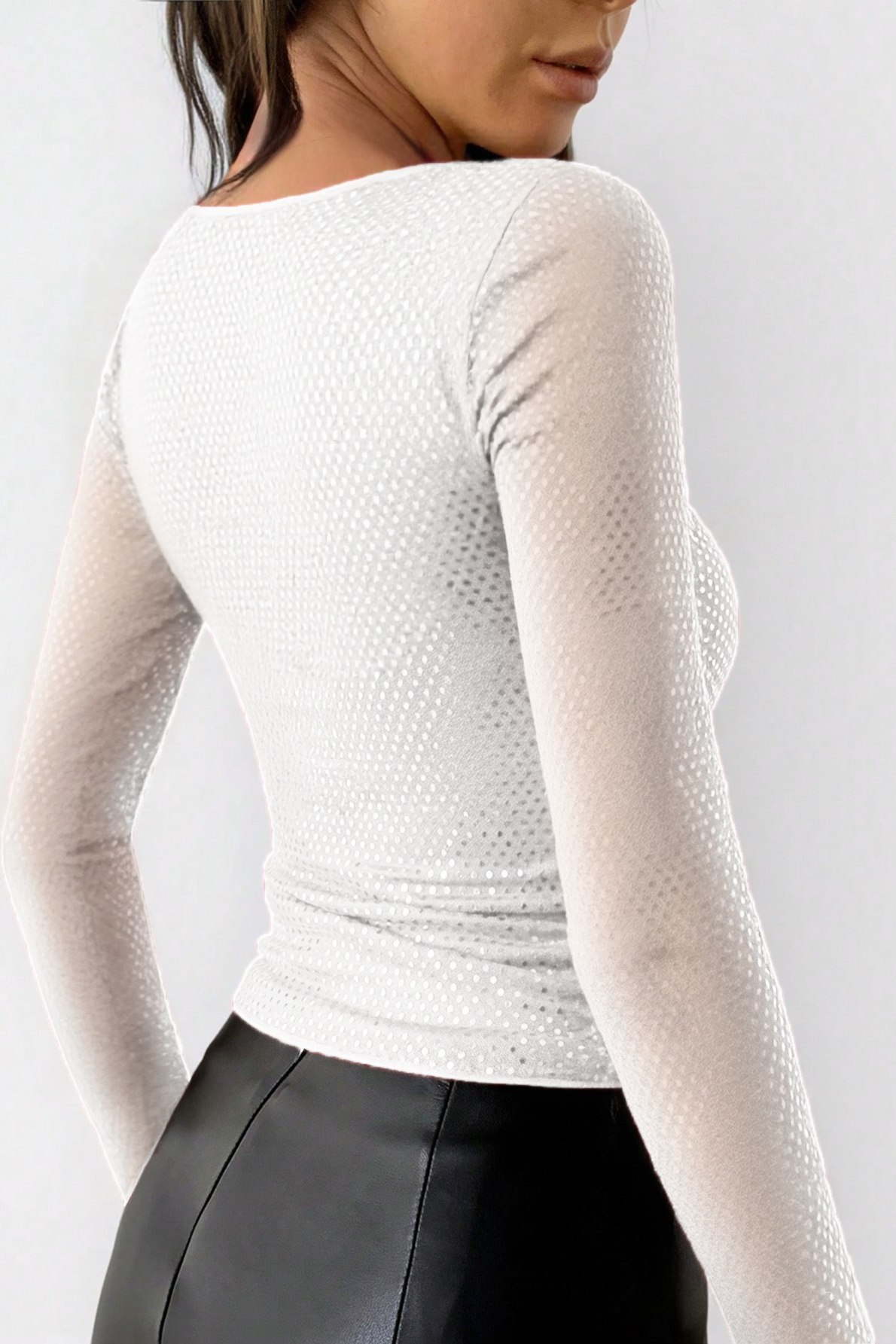 Y2K Spicy Halter Neck Long Sleeve Crop Top