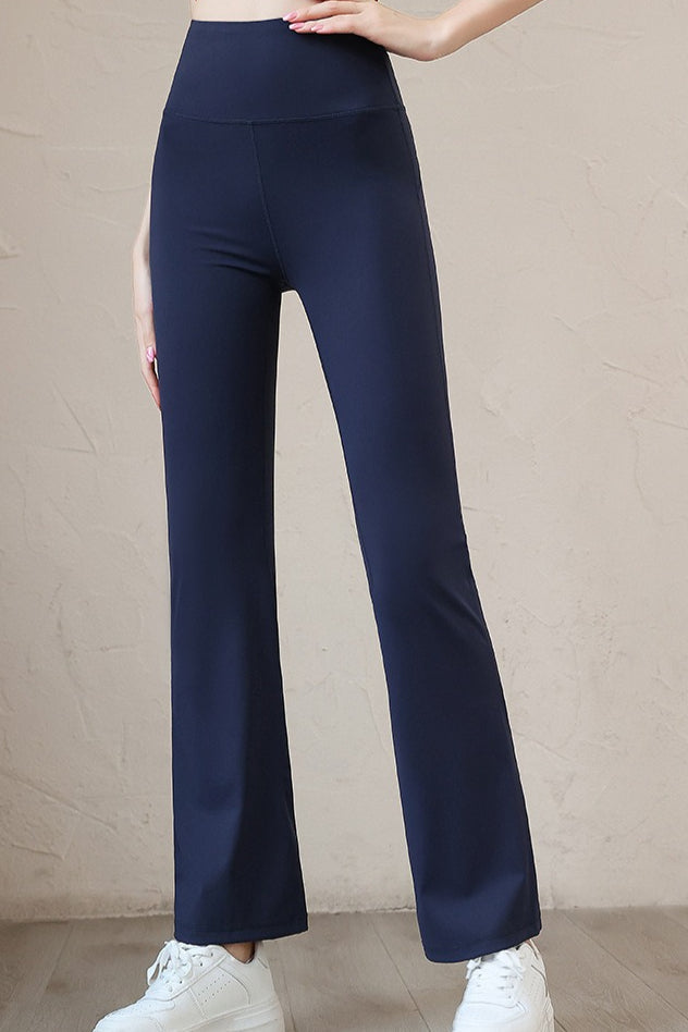 High-Waisted Slim-Fit Quick-Dry Flared Leggings