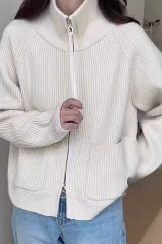 Loose Fit High Neck Sweater