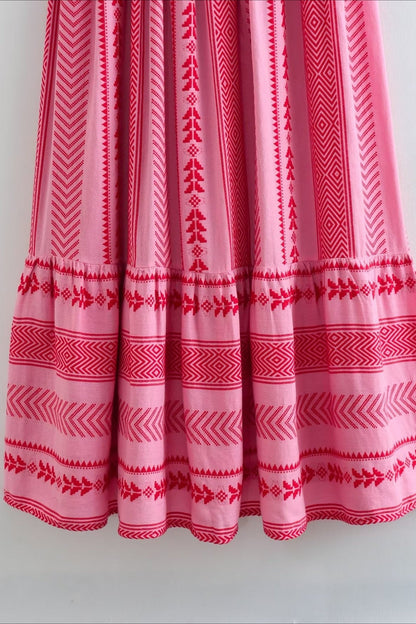 Crochet Knit Spaghetti Strap Boho Dress