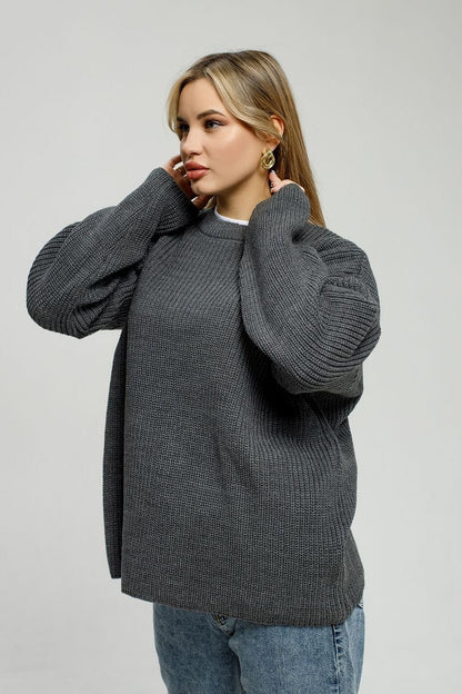 Loose Fit Pullover Knit Sweater